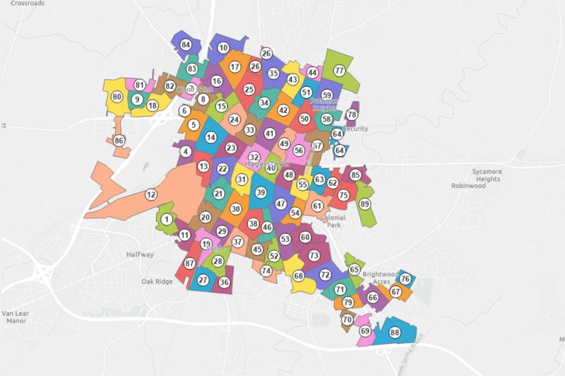 Hagerstown Zip Code Map Charin Aprilette